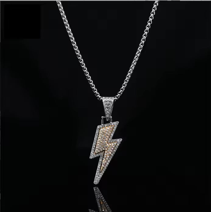 Iced Bolt Pendant