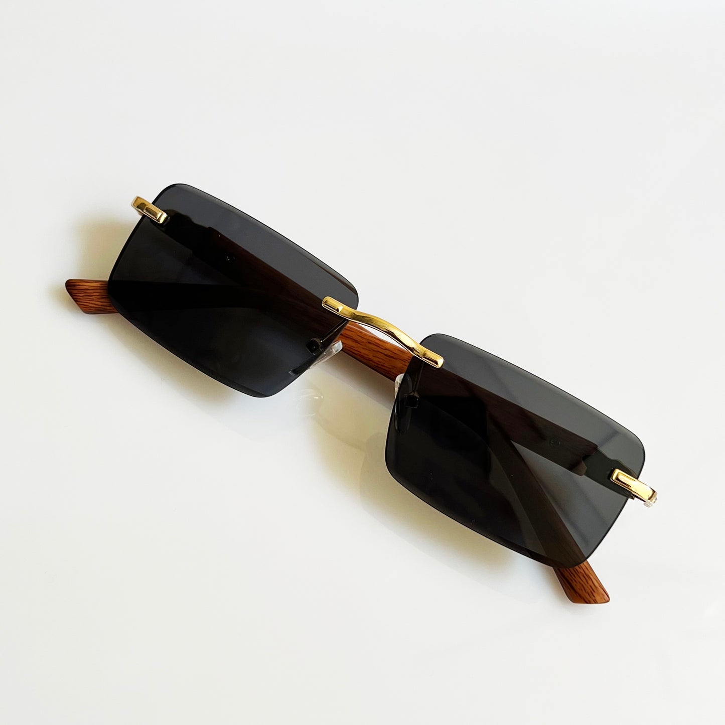 Legend Vibes Leopard-Edged Sunglasses | Black Rimless | 400UV | Karan Aujla Inspired