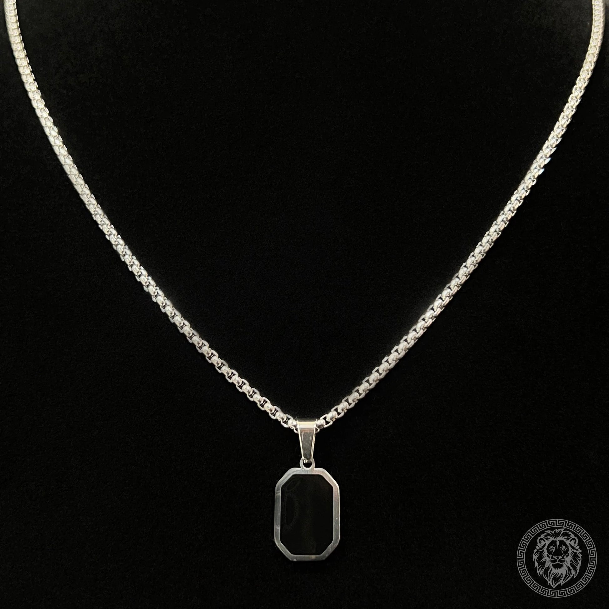 Black Gemstone Pendant - Stylex