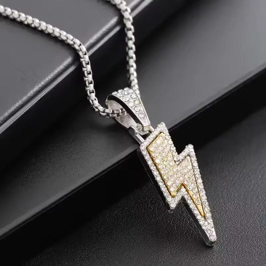 Iced Bolt Pendant